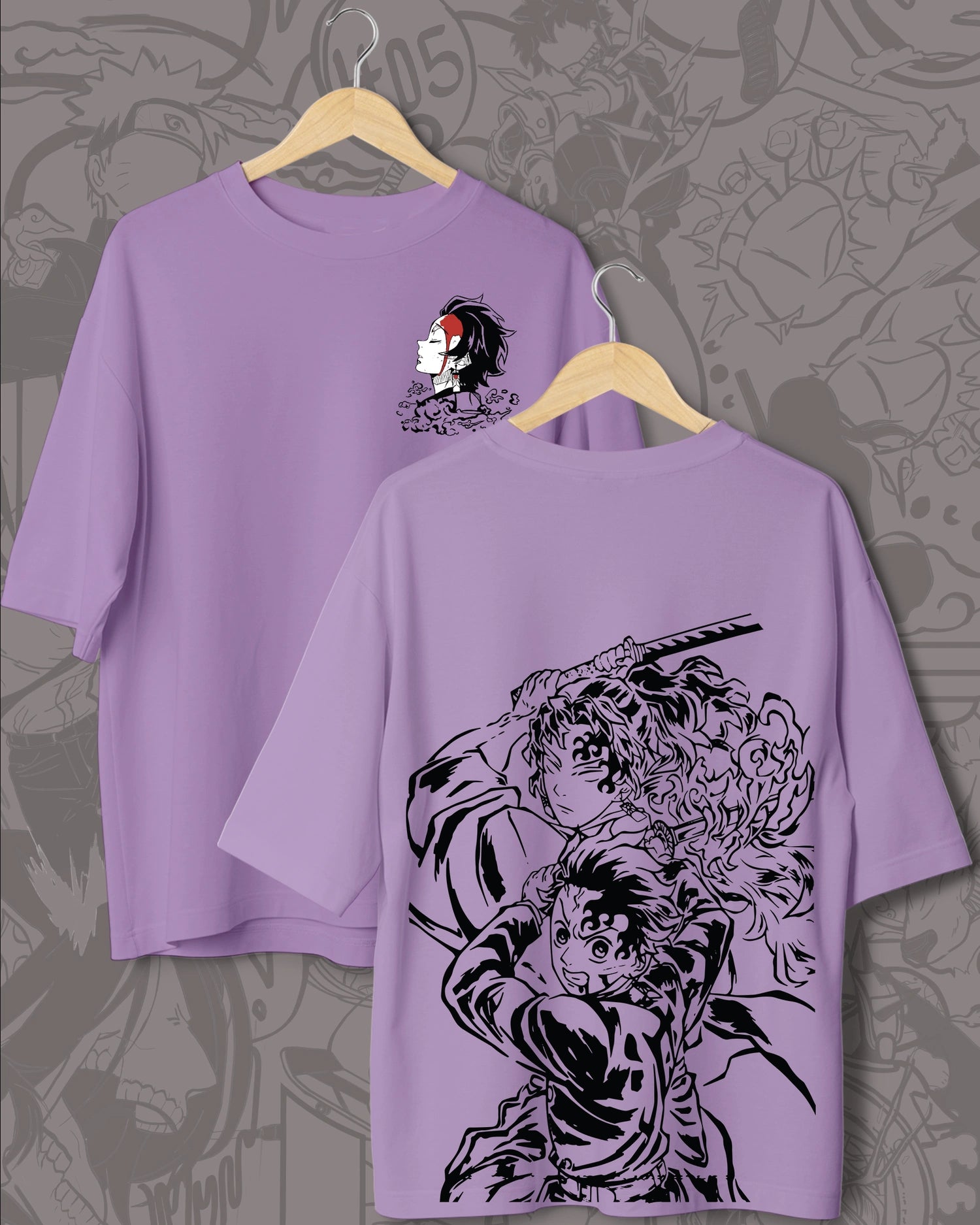 Oversized Tanjiro T-shirt β Demon Slayer