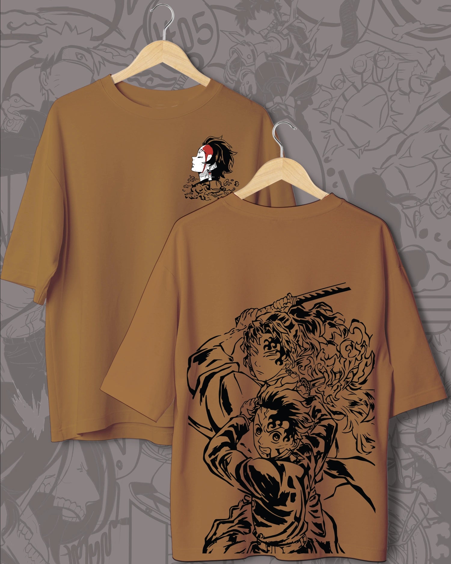 Oversized Tanjiro T-shirt β Demon Slayer