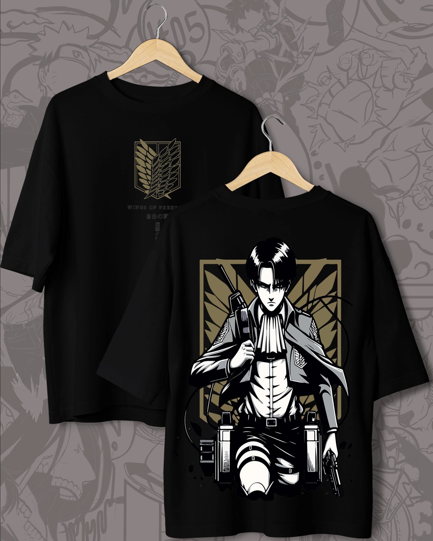 Oversized Levi T-shirt – Attack on Titan