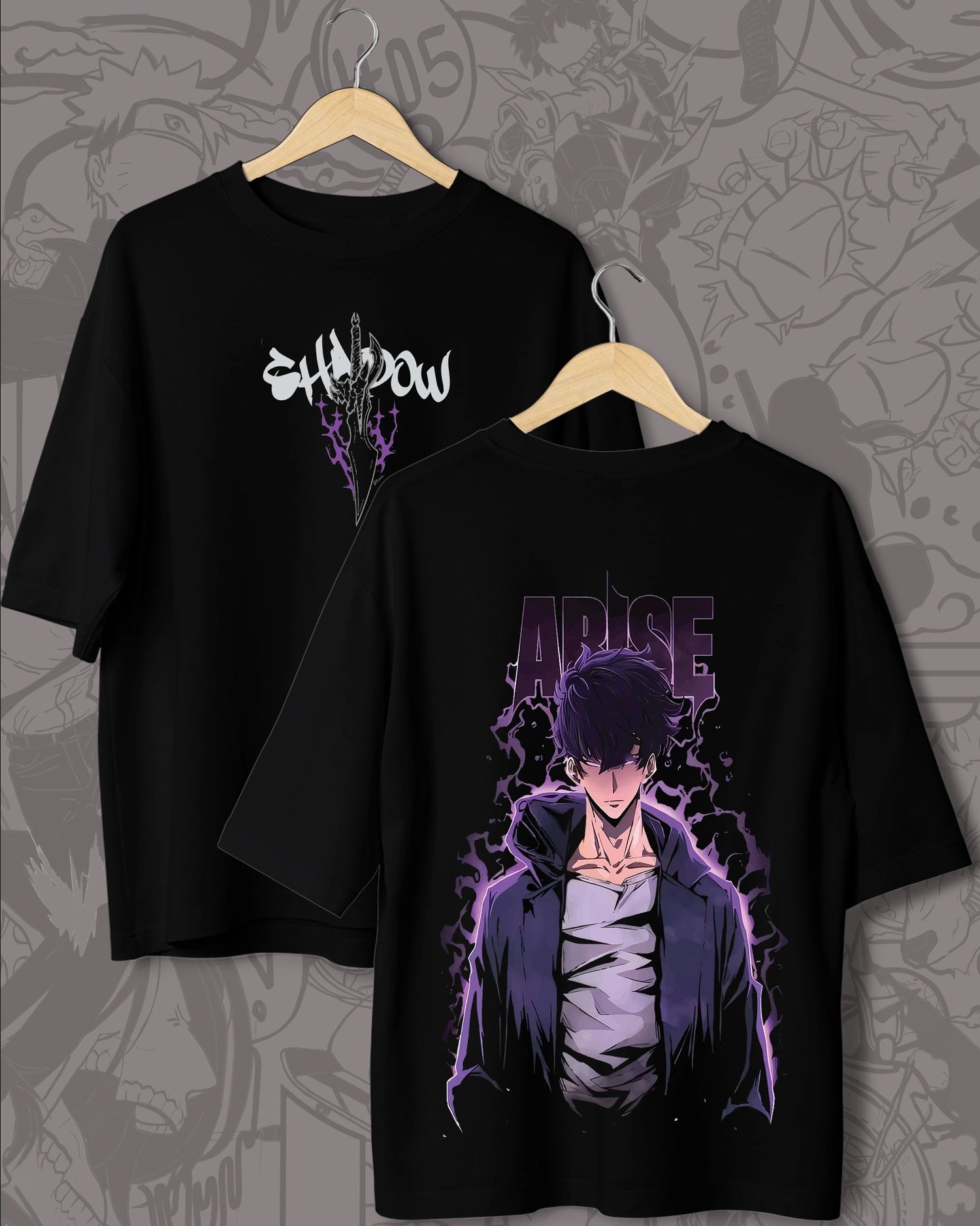 Oversized Sung Jin-Woo T-Shirt β Solo Leveling