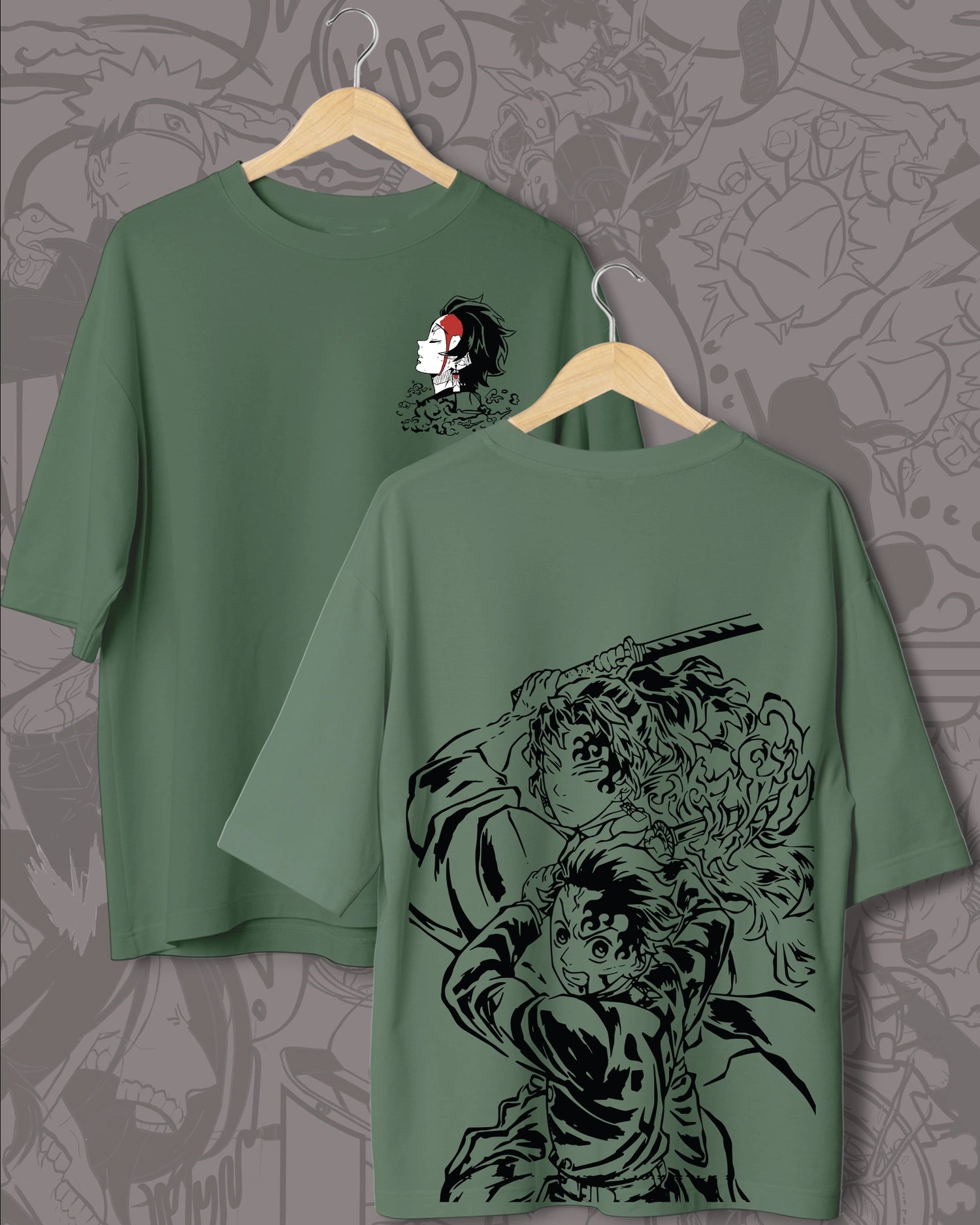 Oversized Tanjiro T-shirt – Demon Slayer