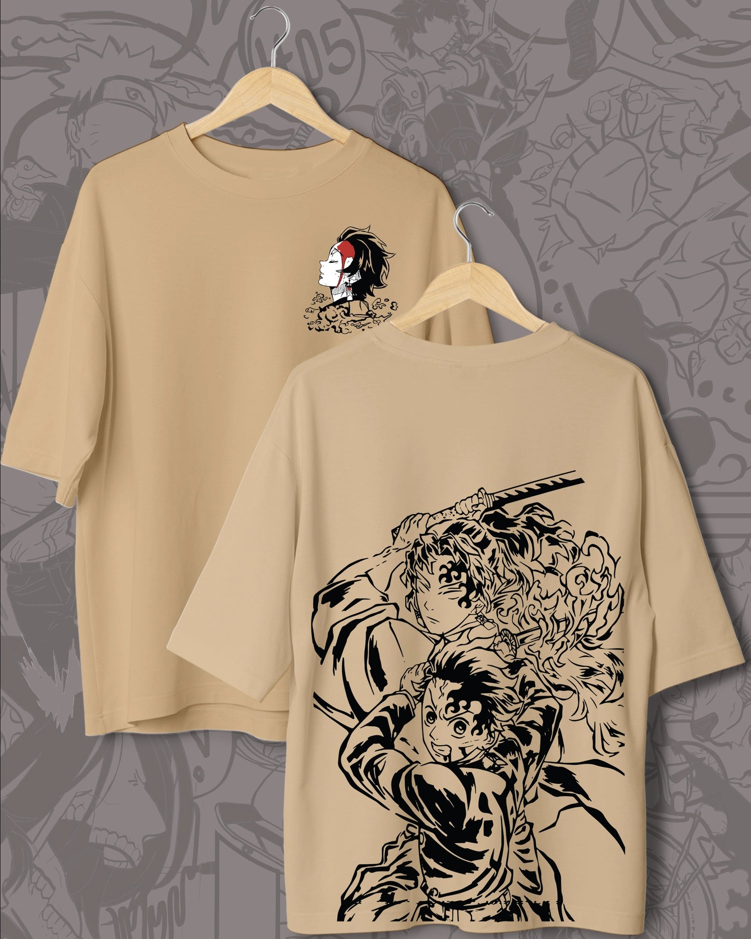 Oversized Tanjiro T-shirt – Demon Slayer